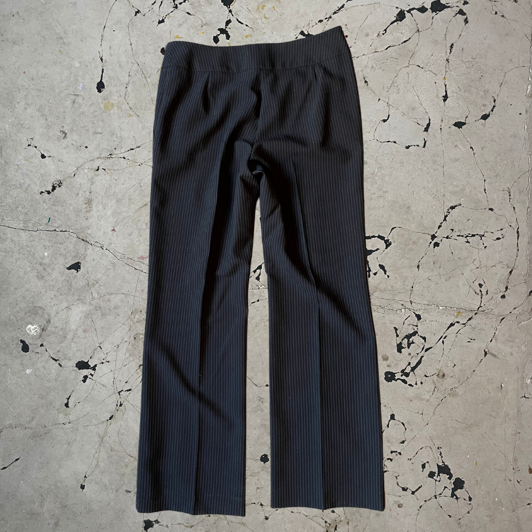 Vintage y2k Low Rise Pinstripe Trousers