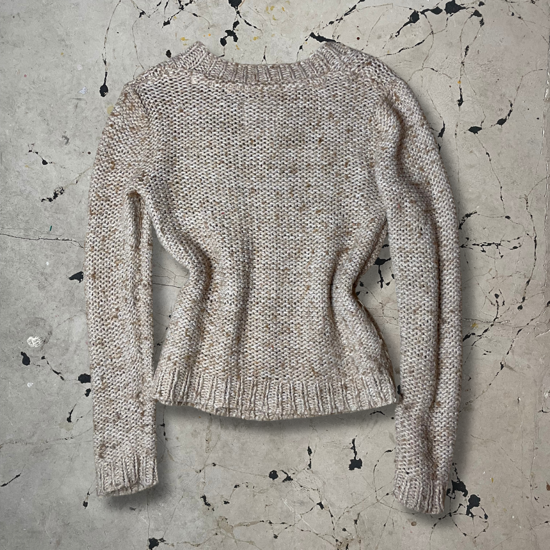 Light Brown Fat Face Fishermans Knit Jumper