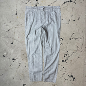 Vintage y2k Low Rise White Pinstripe Trousers