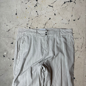 Vintage y2k Low Rise White Pinstripe Trousers