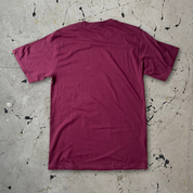 Vintage Volleyball Burgundy Single Stitch T-shirt