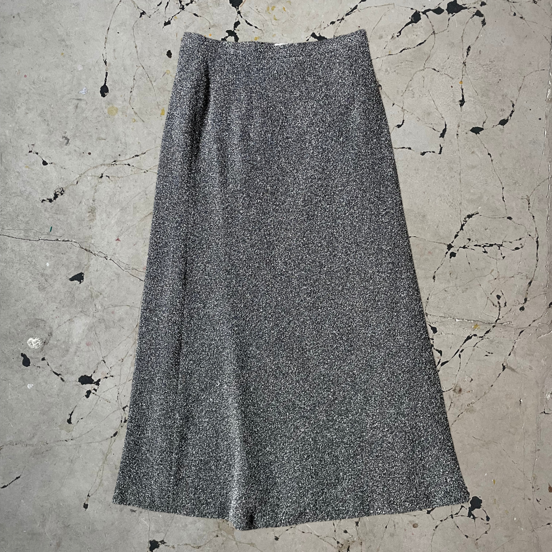 Vintage y2k grey pencil midi skirt