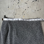 Vintage y2k grey pencil midi skirt