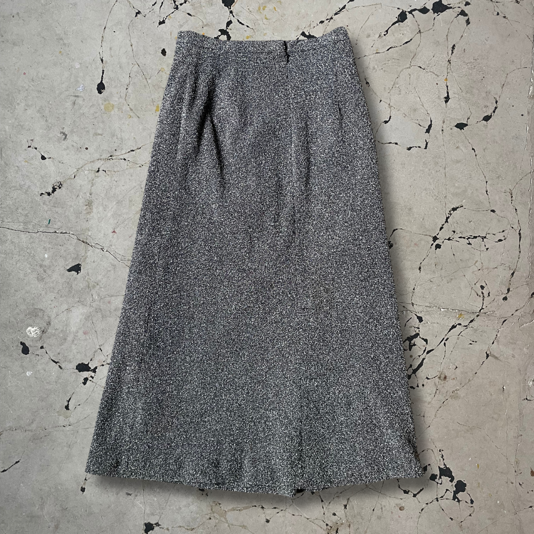 Vintage y2k grey pencil midi skirt