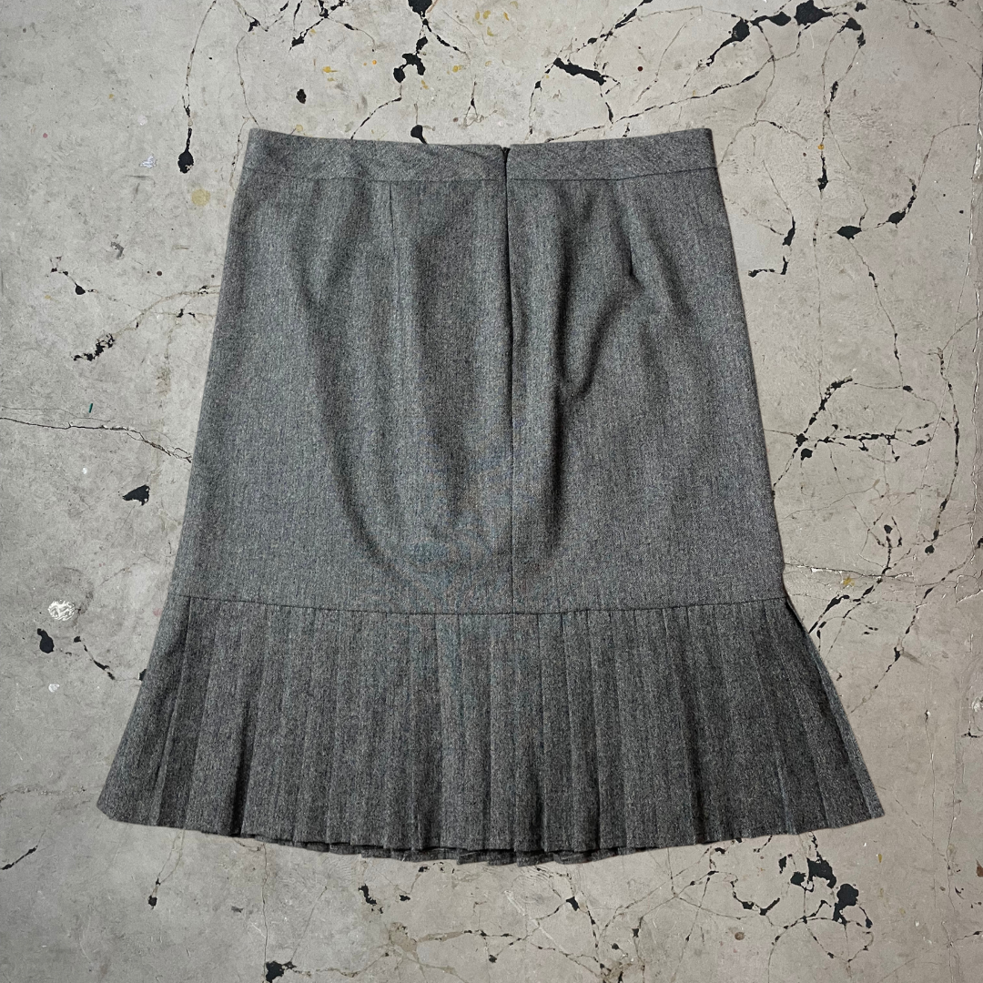 Vintage Jaeger Wool Blend Pencil Midi Skirt