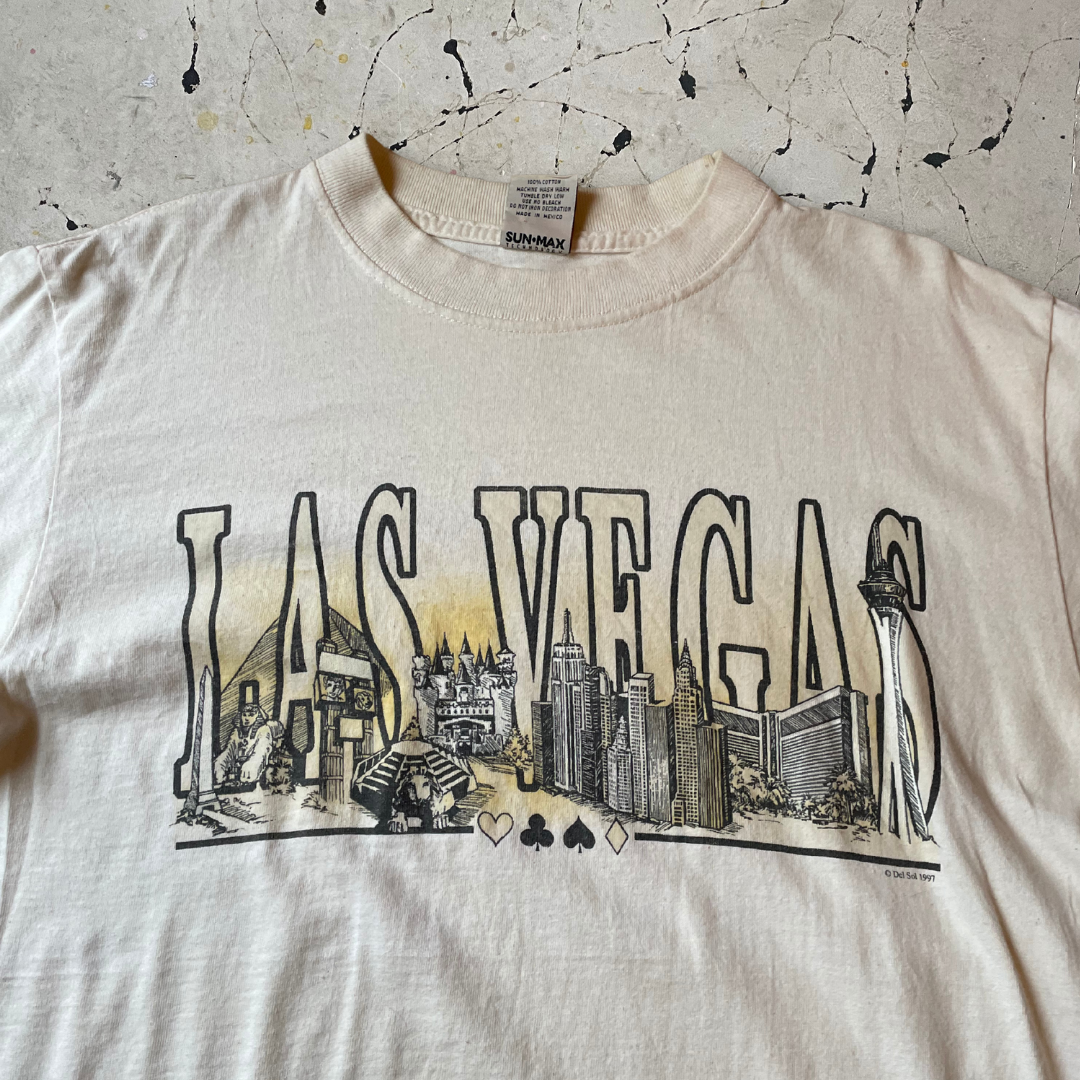 Vintage Las Vegas Spellout Single Stitch T-shirt