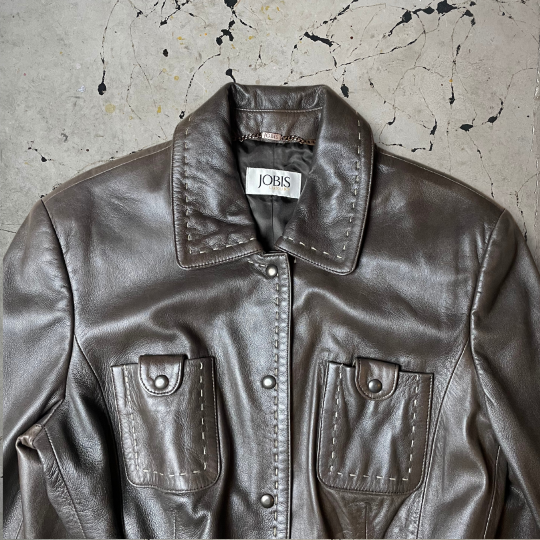 Vintage Brown Leather Jacket