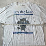 Vintage "Breaking Loose" Single Stitch T-shirt in White