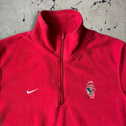 Vintage 90s Nike Red 3/4 Zip Fleece