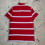 Tommy Hilfiger Red and White Stripped Polo Shirt