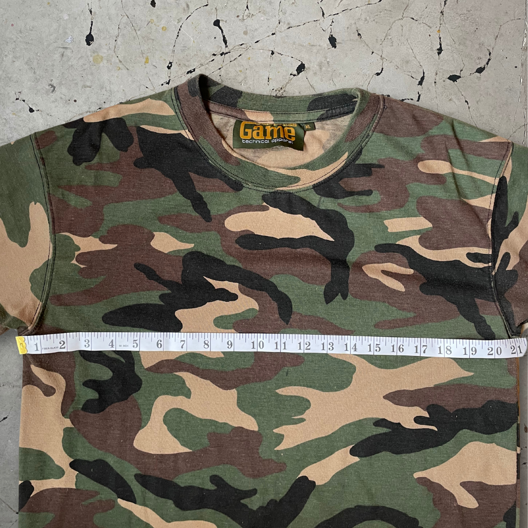 Vintage 00s Camo Print Single Stitch T-shirt