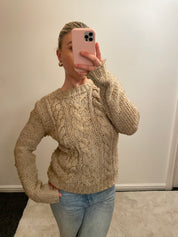 Light Brown Fat Face Fishermans Knit Jumper