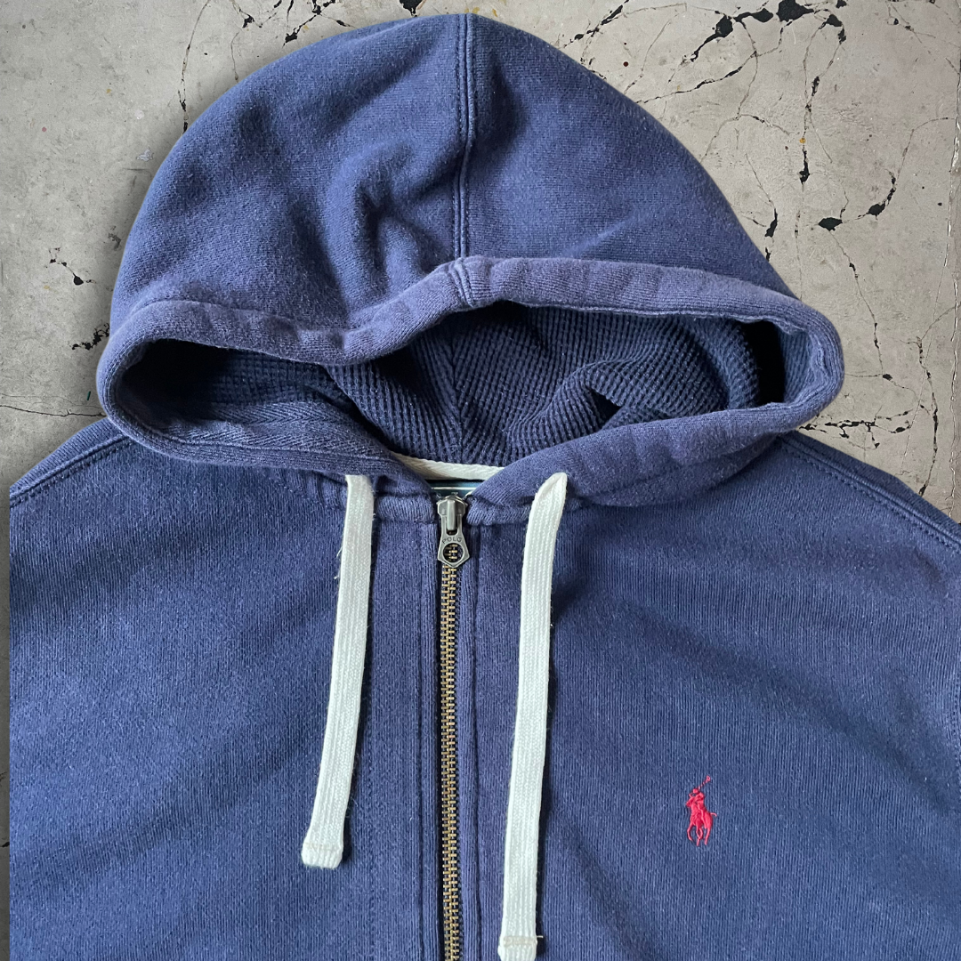 Ralph Lauren Full Zip Navy Hooded Jacket