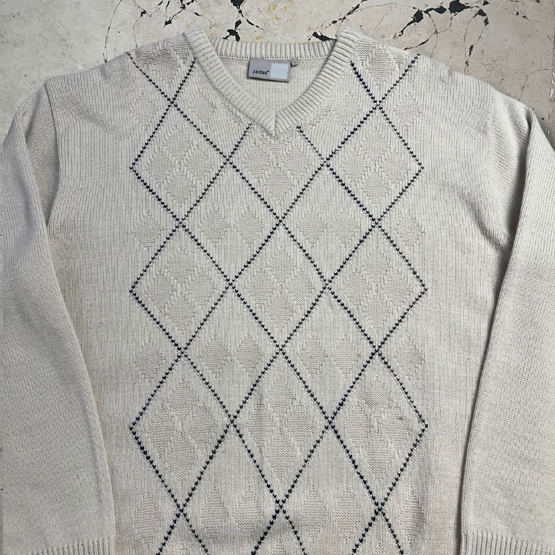 Vintage 90s Cream Knit Jumper