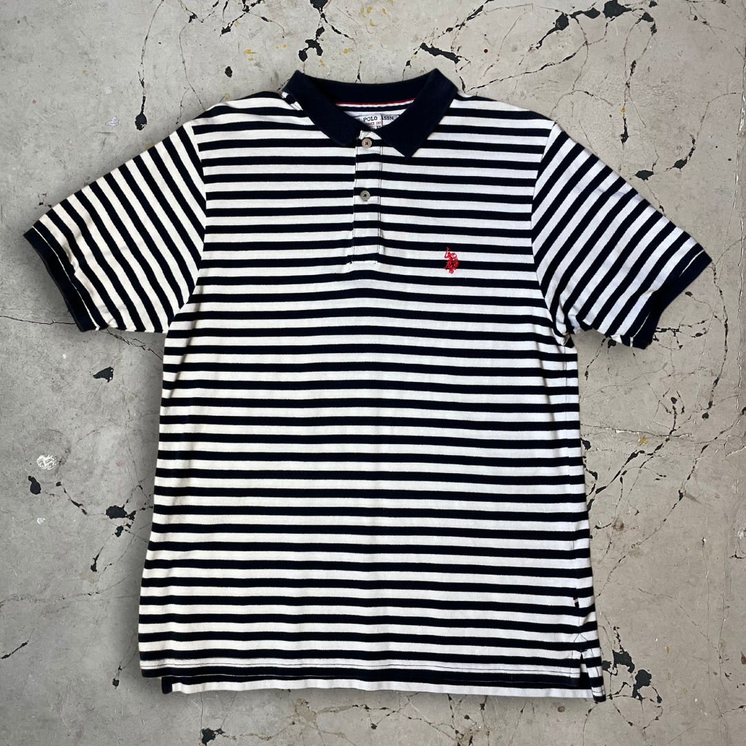 Vintage U.S Polo Assn Stripped Polo Shirt