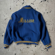 Vintage Navy Blue Mission Class of 1985 Varsity Jacket