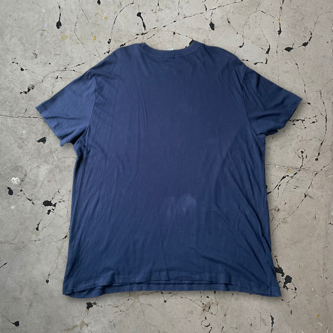 Vintage 90s Nike Spell out Single Stitch T-shirt in Navy