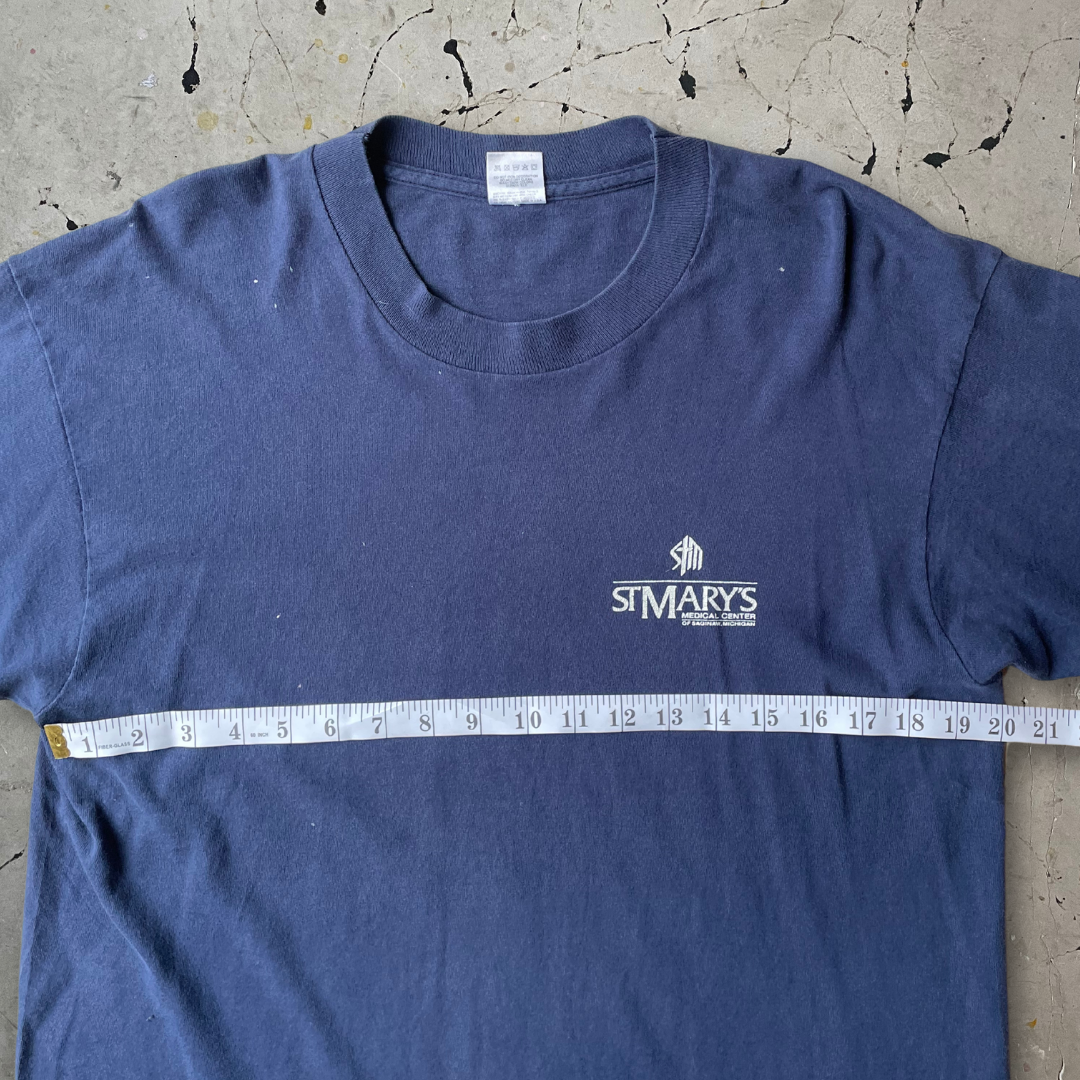 Vintage "St Mary's" Fruit of the Loom Navy T-shirt