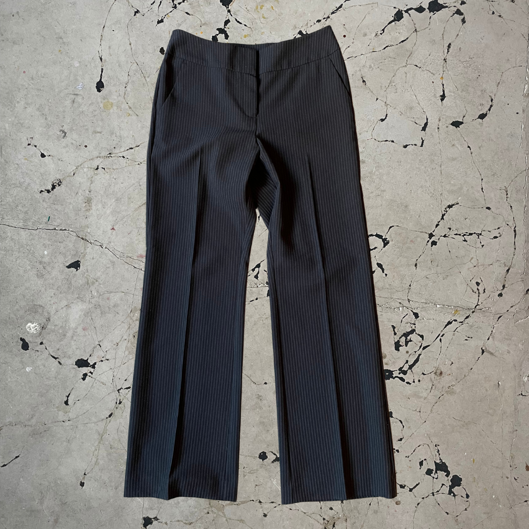 Vintage y2k Low Rise Pinstripe Trousers