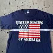 Vintage USA Flag Single Stitch T-shirt