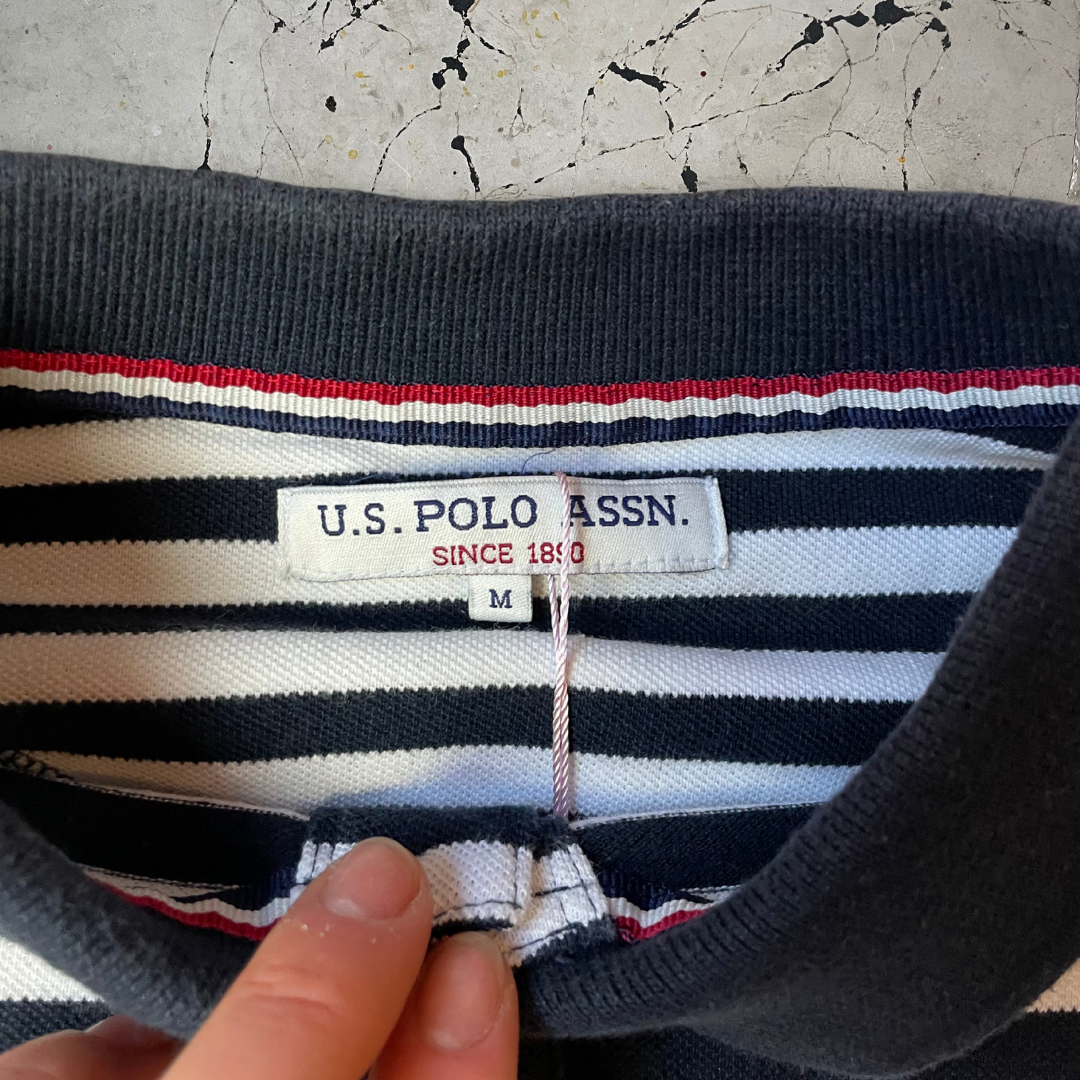 Vintage U.S Polo Assn Stripped Polo Shirt