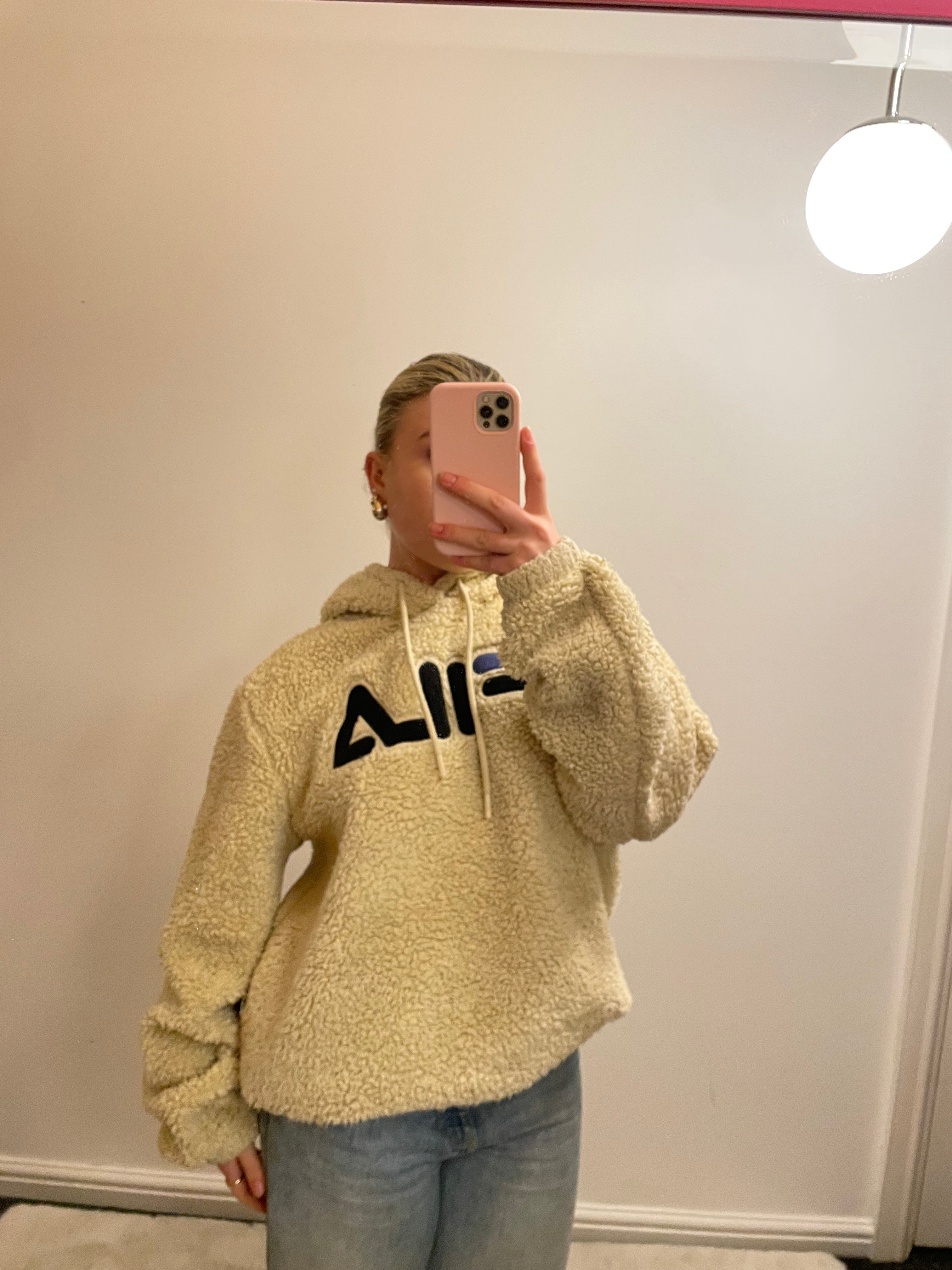 Fila Teddybear Hoody in Beige