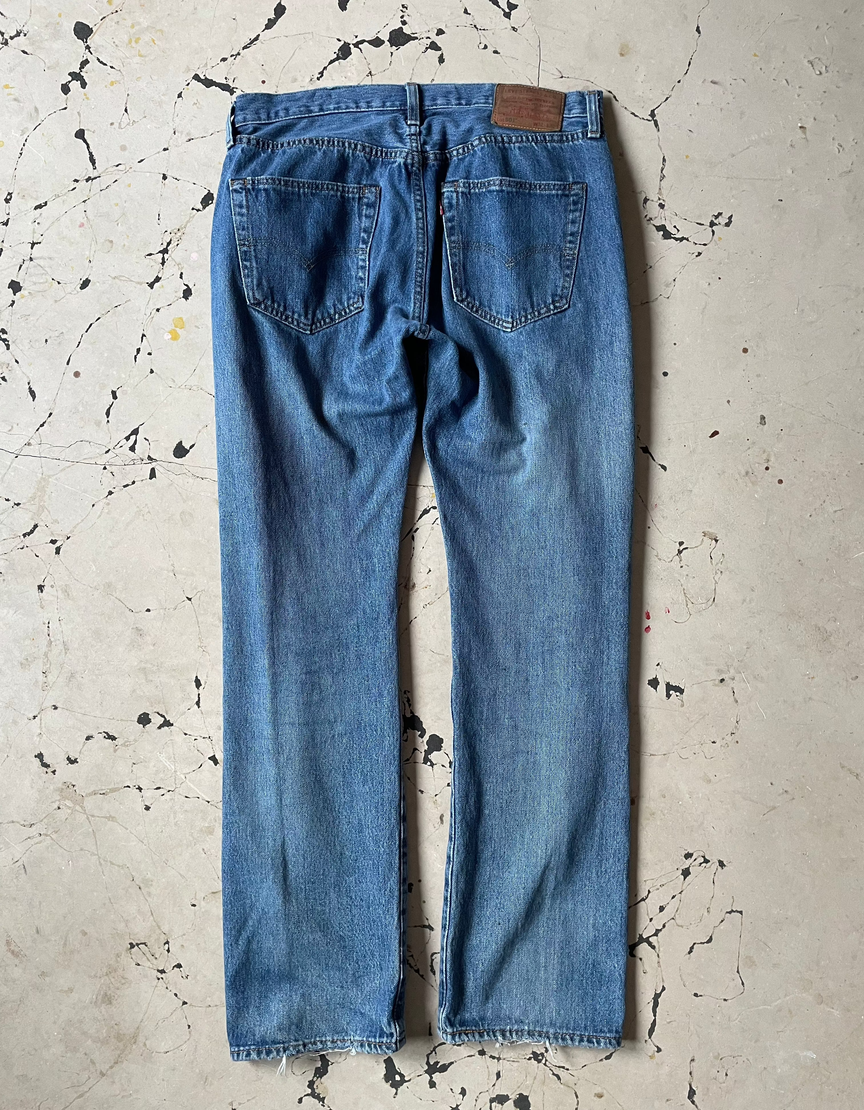 Levi's 501 Ripped Denim Jeans