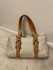 Vintage Coach Authentic Chelsea Leather Handbag with tan handles