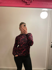 Trespass Black and Pink Marble Print Running Top