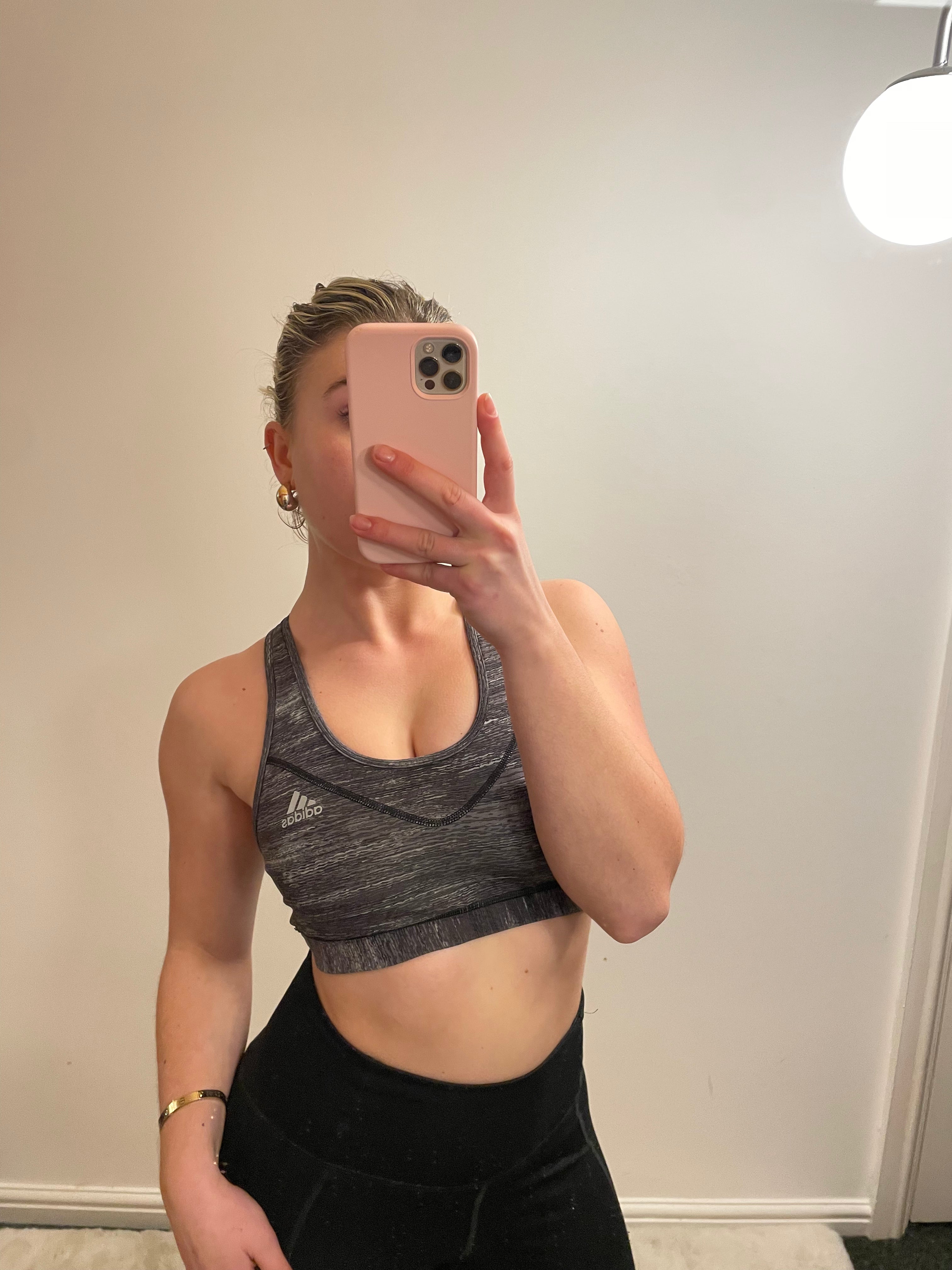 Adidas Grey Sports Bra