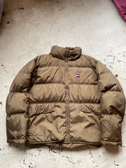 Vintage 90s Fila Brown Puffer Jacket