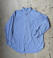 Vintage Ralph Lauren Blue Checked Shirt - Size 2XL