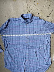 Vintage Ralph Lauren Blue Checked Shirt - Size 2XL