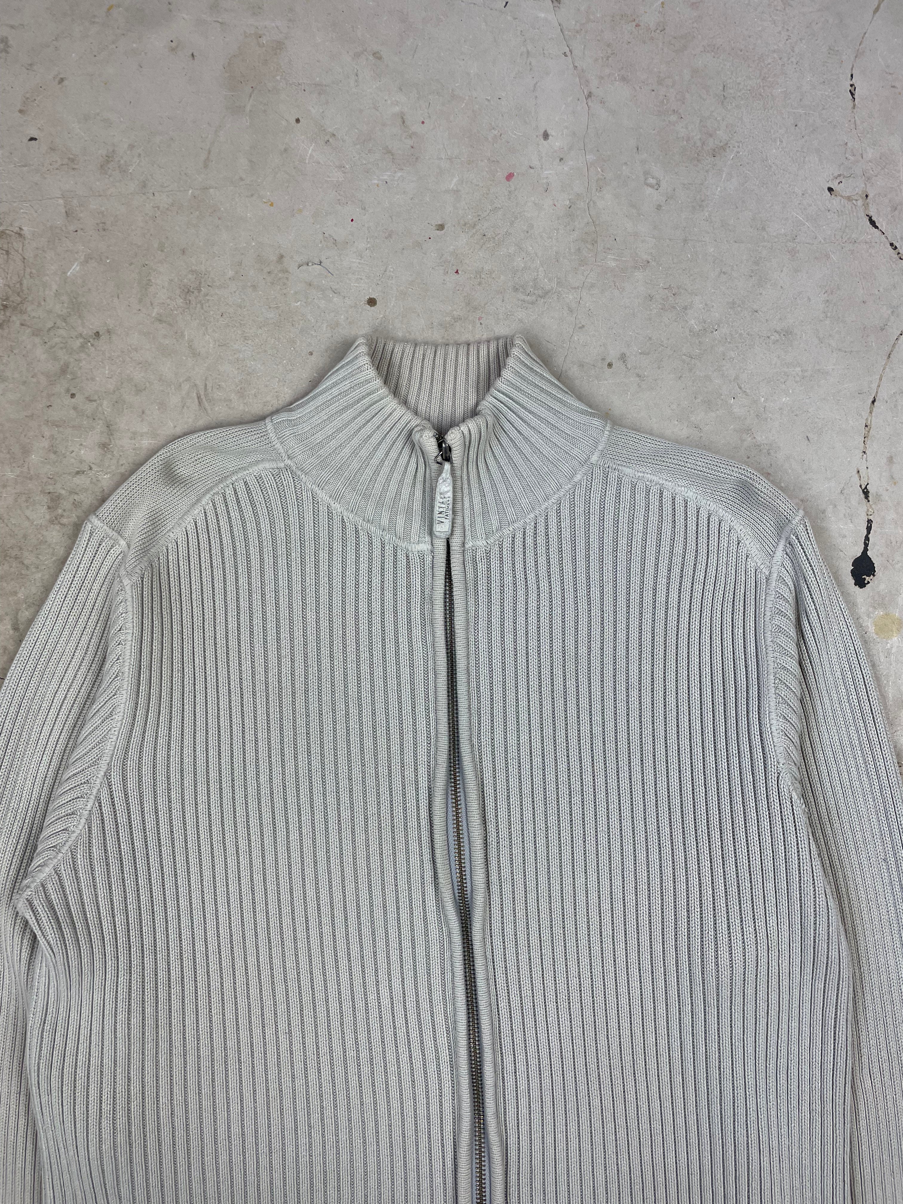 Vintage 90s Next Knit Ribbed Zip Jumper