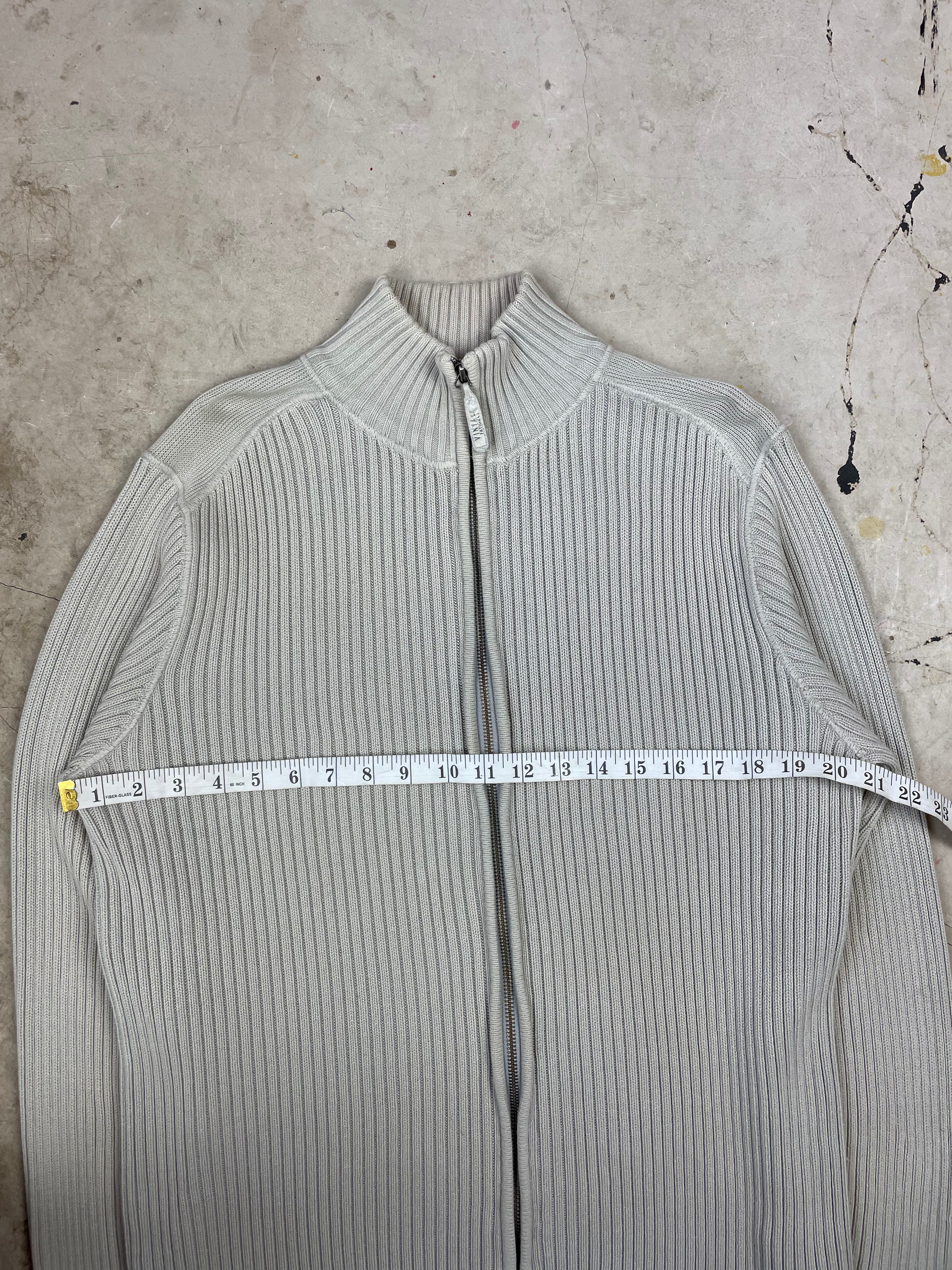 Vintage 90s Next Knit Ribbed Zip Jumper