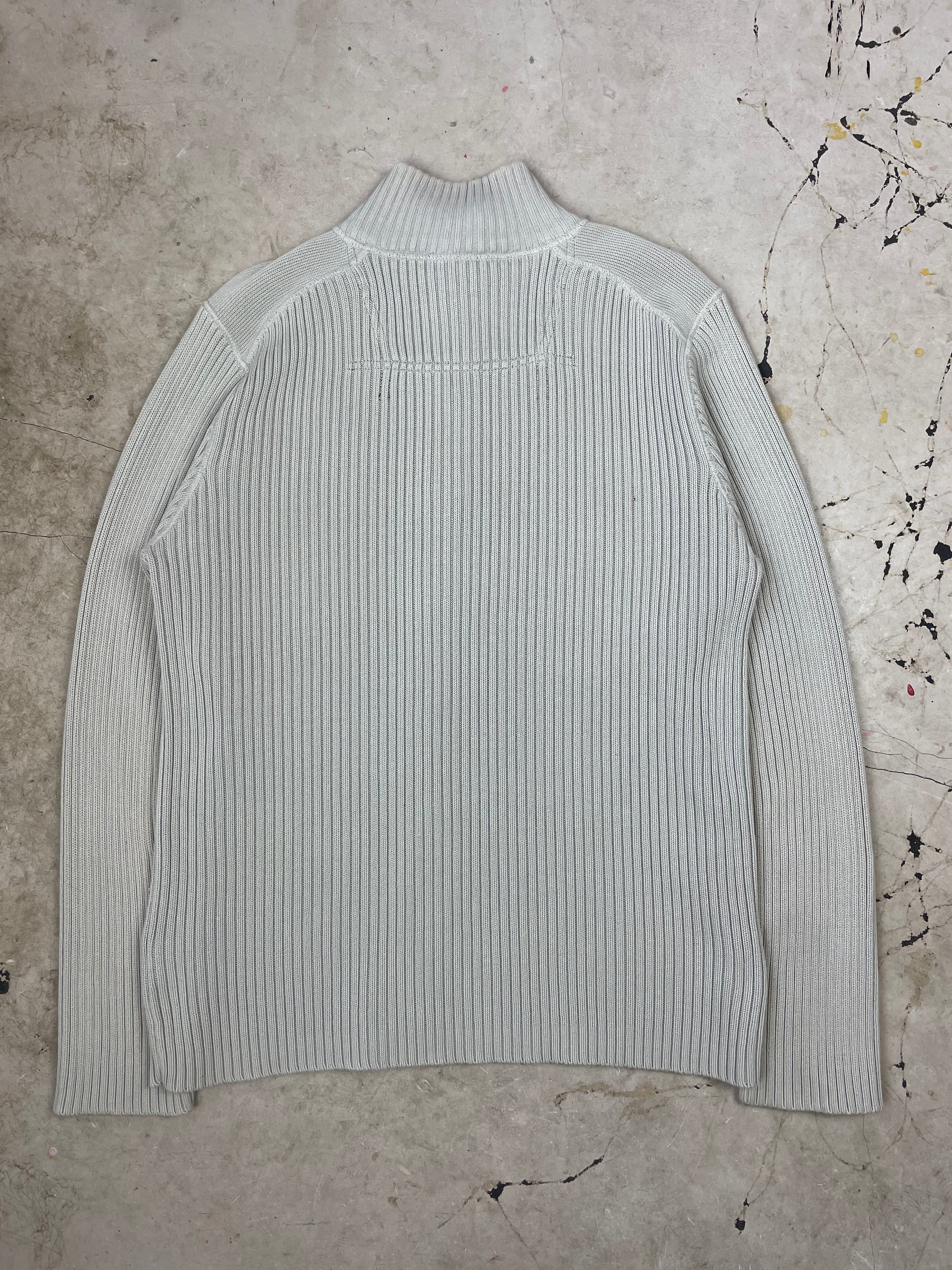 Vintage 90s Next Knit Ribbed Zip Jumper