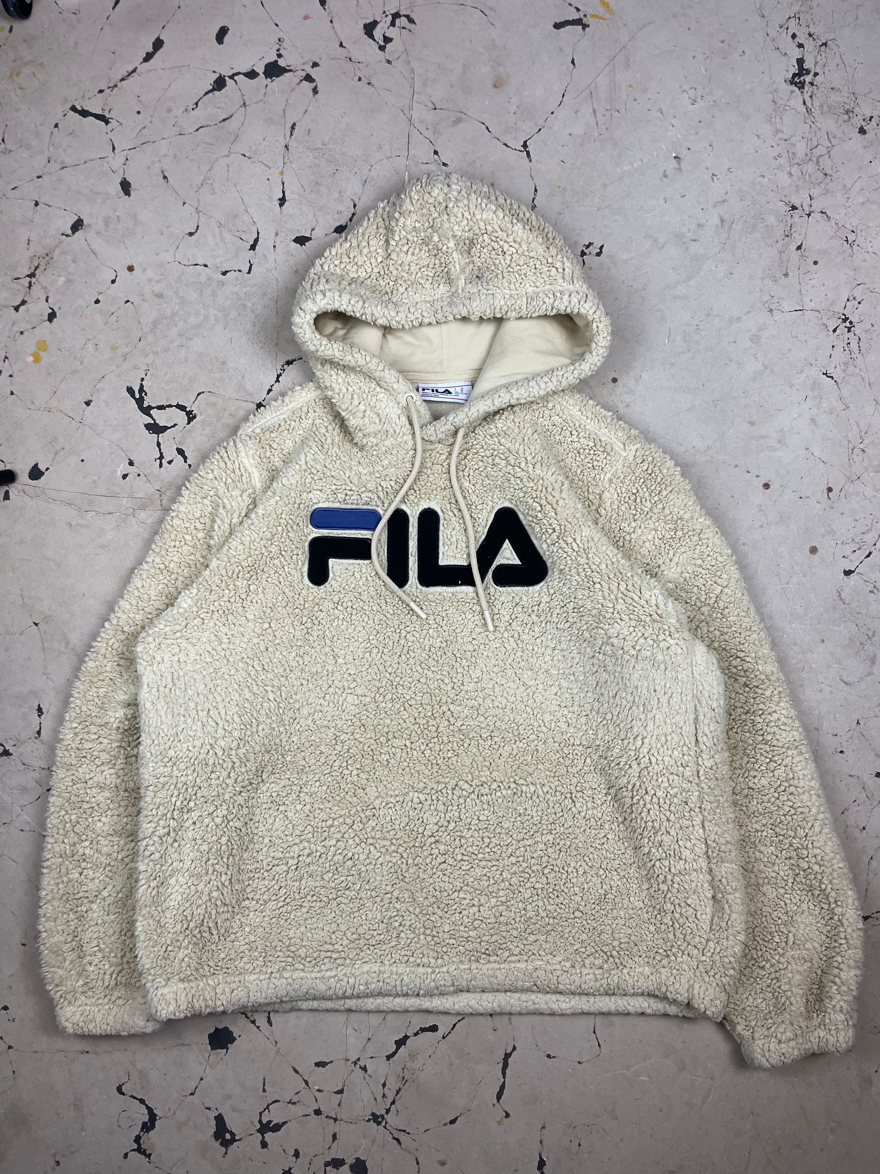 Fila Teddybear Hoody in Beige