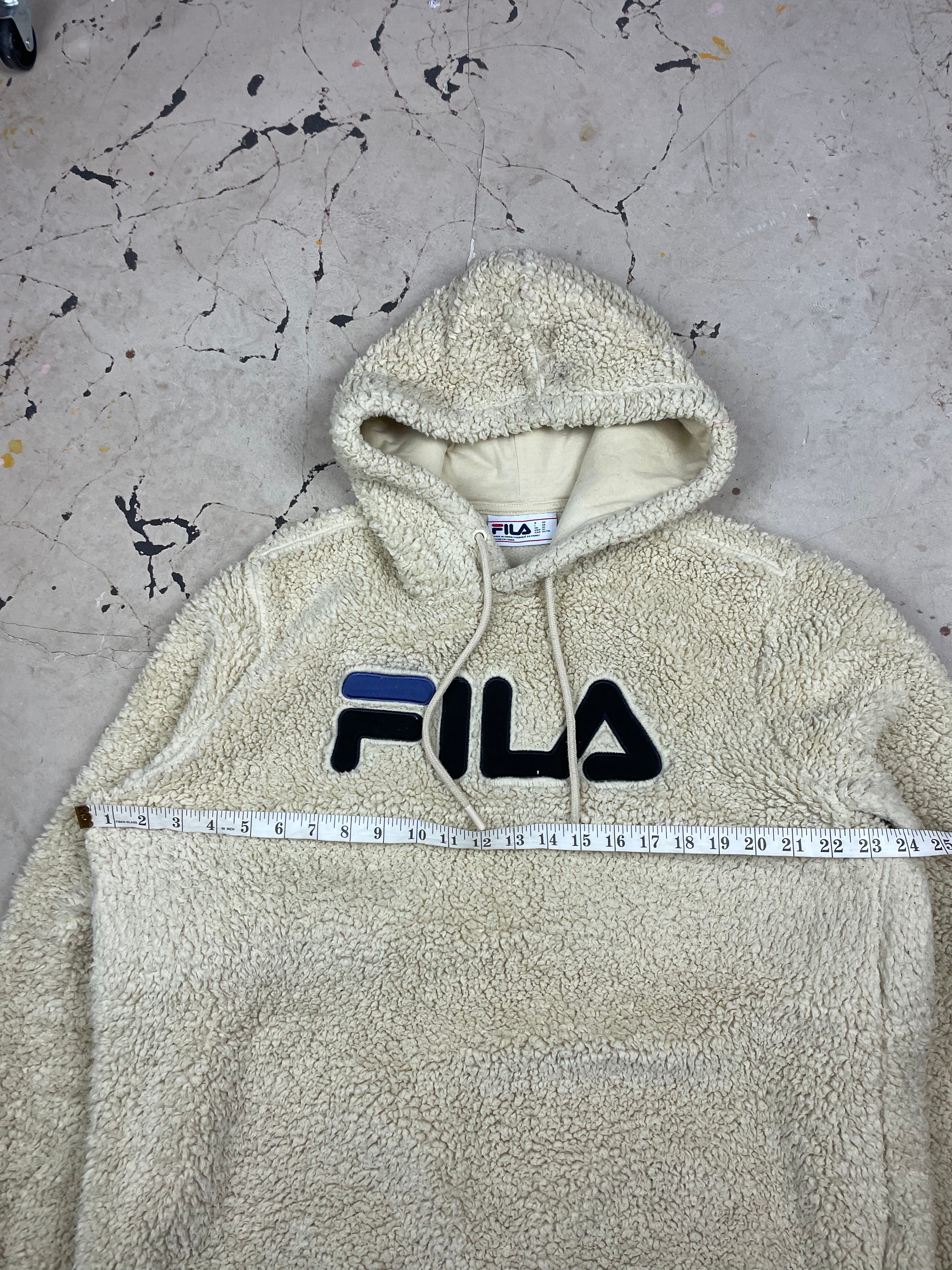 Fila Teddybear Hoody in Beige