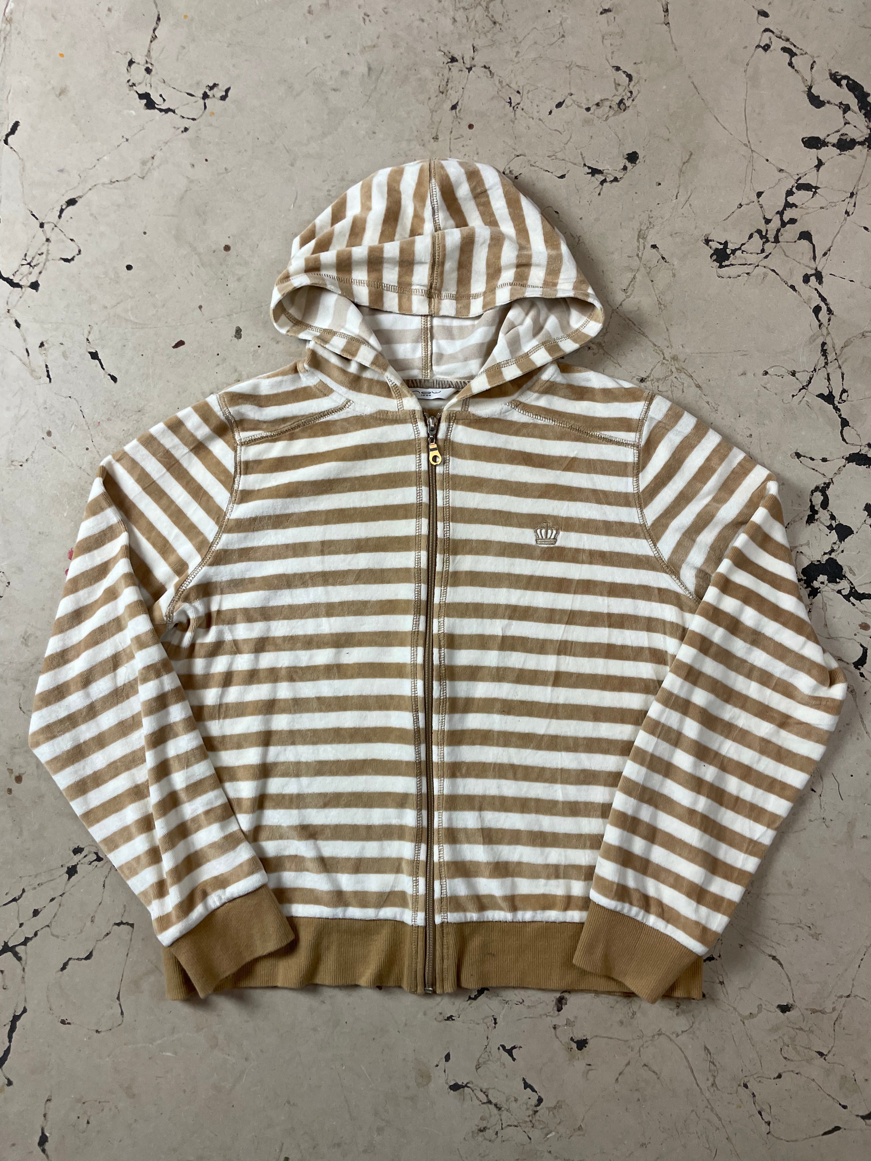 Y2K velour zip up Jacket